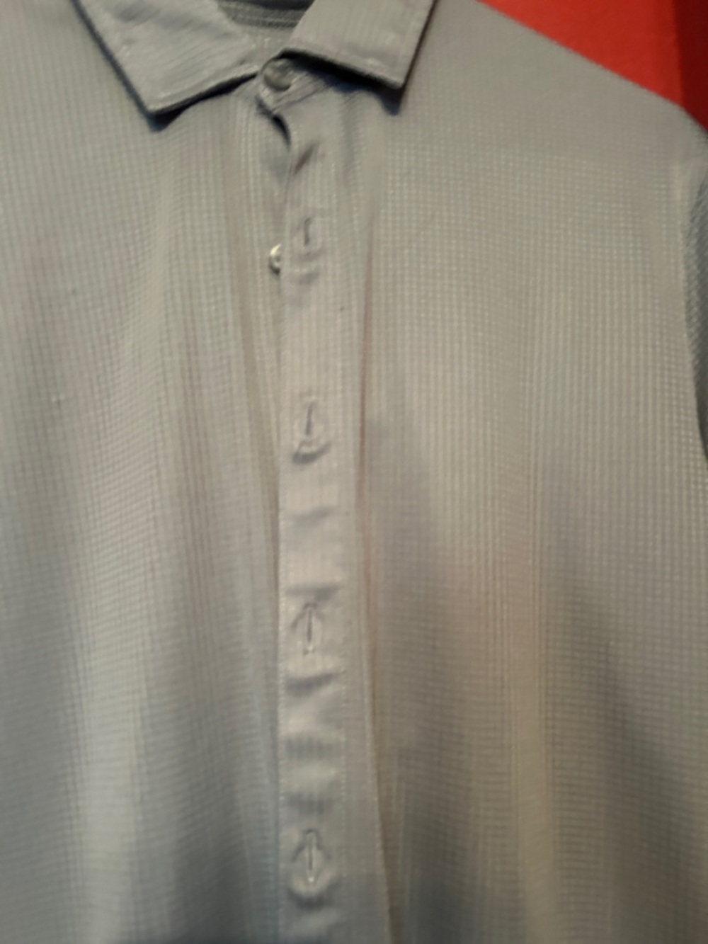 Men's Short-Sleeve Button Polo Shirt super Light Gray summer m - Picture 2 of 5